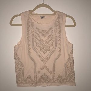 UO Blush Embroidered Tank